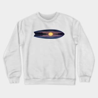 Sunset on the sea for Surf lovers Crewneck Sweatshirt